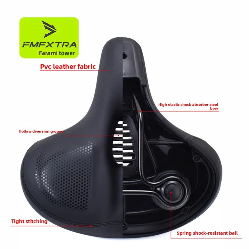 Bicycle Seats for Comfort Men  Women Oversized & Extra Soft Padded Bike Seat Cushion Comfortable Large Bike Saddle Mountain
