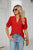 Womens Summer Tops V Neck Ruffle Sleeve Blouses Short Sleeve Casual Tops T-Shirts For Women