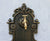 Antique Gold Cast Iron Wall Mounted Hand Sink Farm House Home Garden Decor Heavy Metal Wash Stand