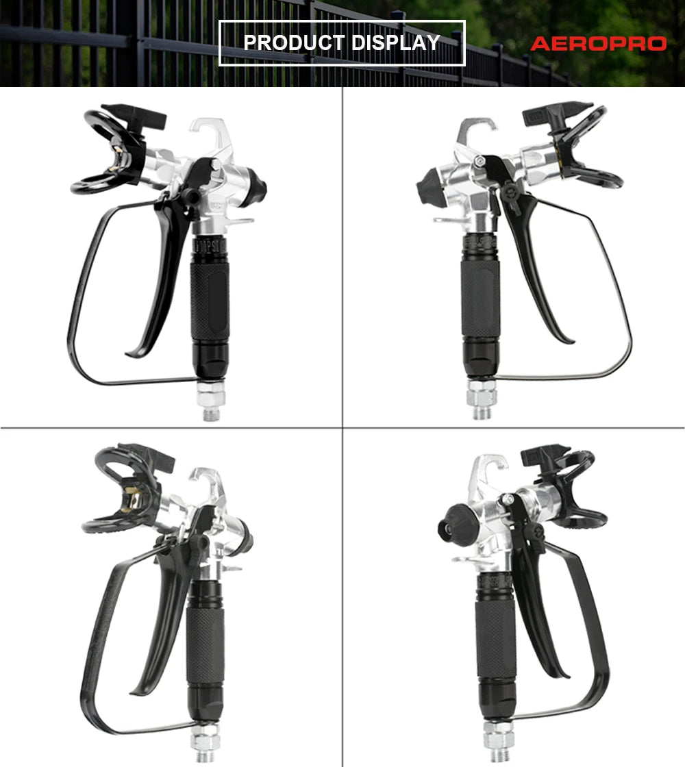 AEROPRO 821 Professional 3600PSI High Pressure Airless Paint Spray Gun Paint Sprayer With 517 Spray Tip For Spraying Machine