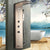 KEMAIDI Black Column  Shower Faucet Bath Shower System Temperature Digital Display LED Shower Panel Body Massage Jets 12 Choice