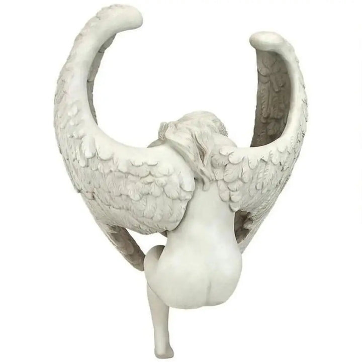 1 Pcs Creative Angel Statue 15x13x8cm Redemption Jewelry Statuette Religious Garden Home Decorative Sculpture