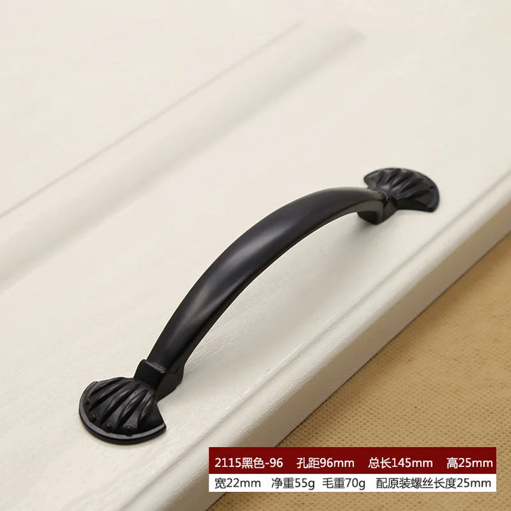 American Style Piano Black Hardware Cabinet Knob Handle European Style Garden Cabinet handle  Cabinet Knob Door Pull