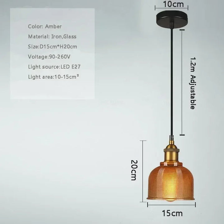 Nordic Glass Pendant Light Modern Brass Creative minimalist Chandelier For Dinning Room E27 Transparent Lampshade  Restaurant