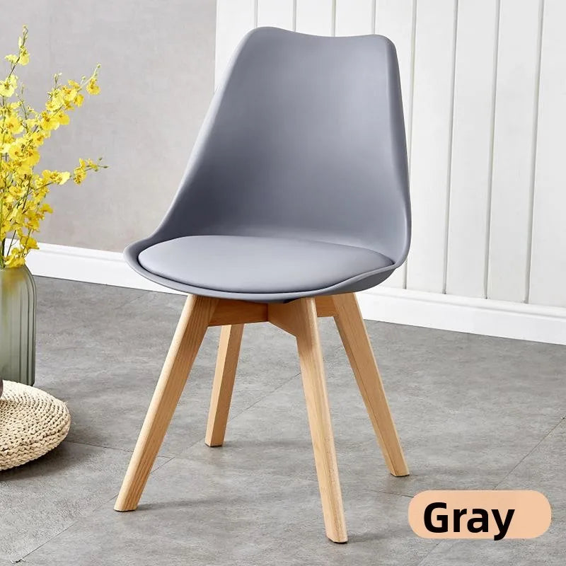 Comfortable Backless Dining Chair Office Chair Cafe Balcony Leisure Simple Home Use Tulip Chair Car Pulling Restaurant Chair