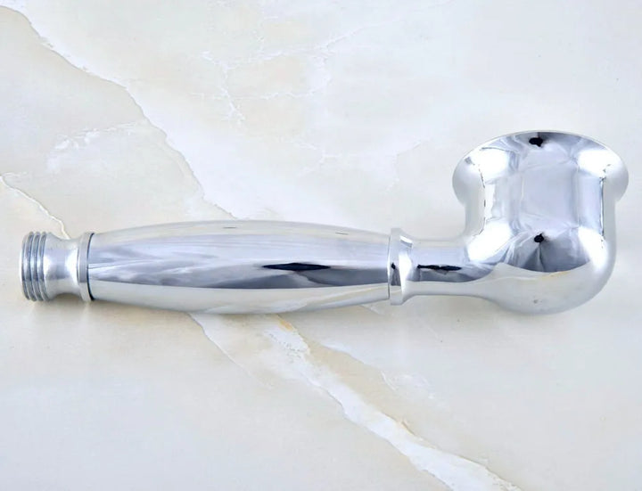 Polished Chrome Brass Bathroom Telephone Shape Hand Spray Handheld Shower head & 1.5m Shower Hose & Wall Bracket Lzh350