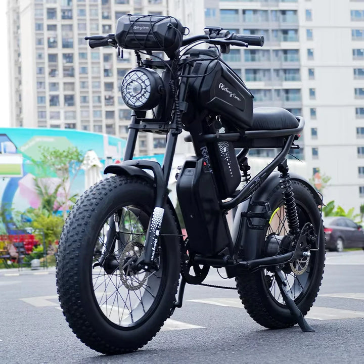 15.6Ah*2 Dual Battery Fat Tire Electric Bike Fat Tyre  E Bicycle Fat Bike Electric Dirt Bike 48V 1000W 2000w Brushless Motors