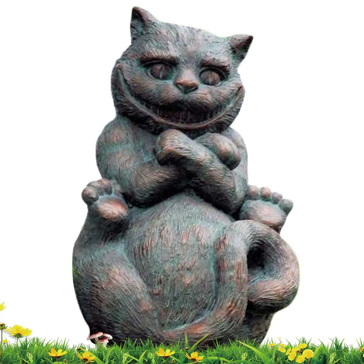 New Alice In Wonderland Garden Statue Caterpillar Rabbit Cheshire Cat Sculpture Resin Crafts Indoor Outdoor