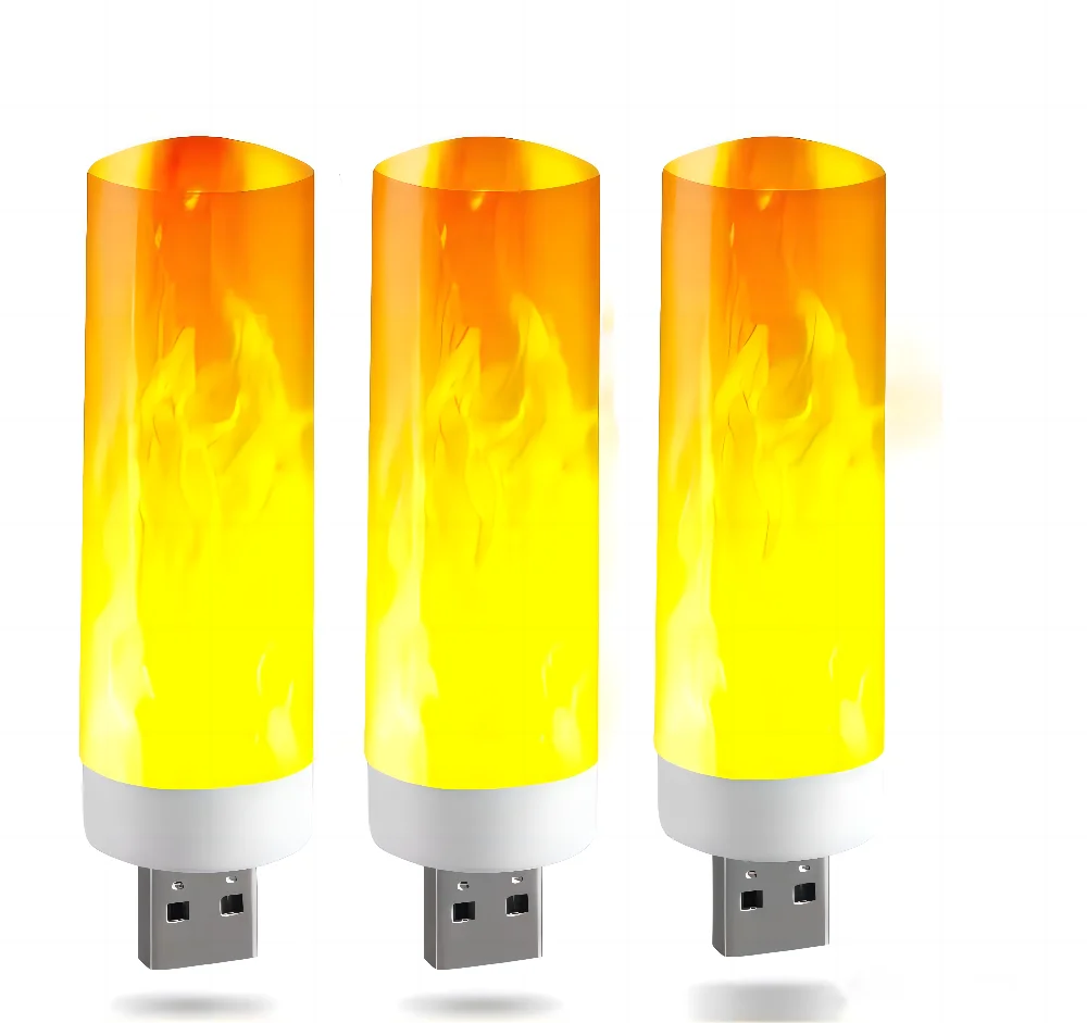 USB E14 E27 B22 Led Simulated Flame Bulbs 9W AC85-265V Luces Home Electronic Accessories Lamp Flame light Effect Bulbs Lampada