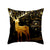 1pcs/set Christmas Black Gold Cushion Cover Merry Christmas Decorations for Home