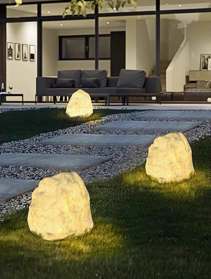 Luminous Stone Lamp Lawn Solar LED Outdoor Lighting Non Solar Lamp Outdoor Garden Decoration Outdoor Garden Light