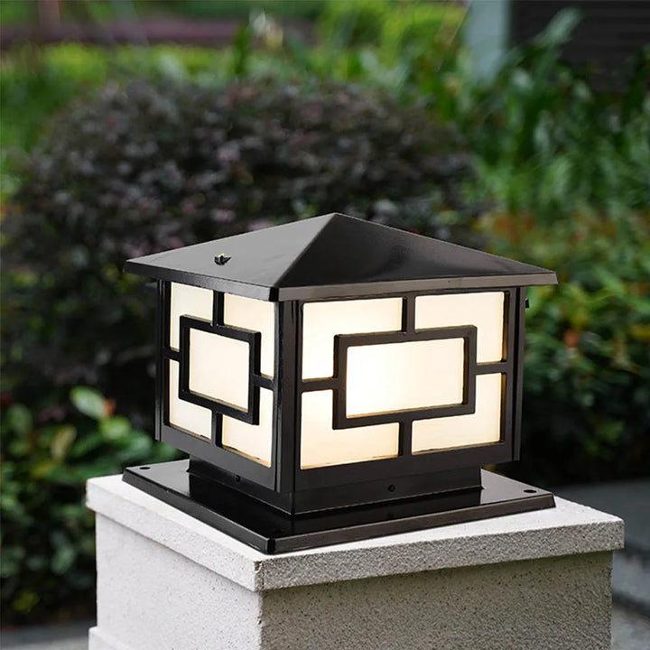 Outdoor Garden Pillar Lamp European Style Decor Courtyard Light Antique Waterproof Door Post Lamp Rainproof Fence Pillar Light