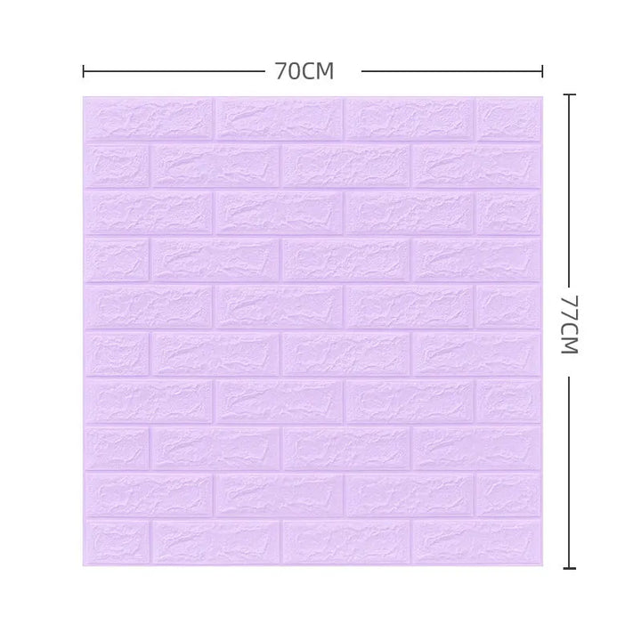 5/12PCS Self Adhesive Wallpaper Peel And Stick 3D Wall Panel Living Room Brick Stickers  Brick Paper Home Decor