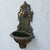 Antique Gold Cast Iron Wall Mounted Hand Sink Farm House Home Garden Decor Heavy Metal Wash Stand Handmade Wall Decor Wash Basin