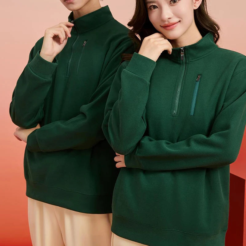 customized LOGO New Men's Sweatshirt Arm Zipper Men's Pocket Zipper Long Sleeve Casual Sports Shirt LS-GT2519
