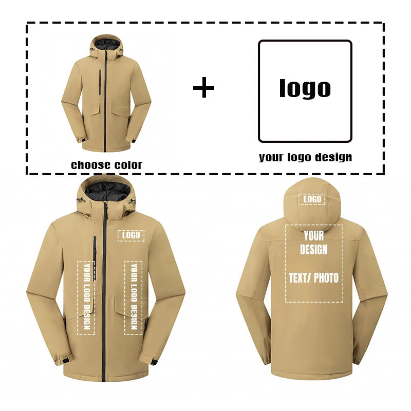 customized logo Spring Autumn Brand Men's Windproof Zipper Jacket Casual High Quality Hooded Baseball Jacket Outdoor C2366