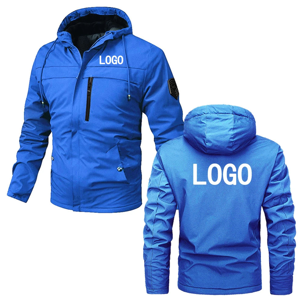 Customize your logo, spring and autumn outdoor trendy jackets, unisex zippered hooded jackets, outdoor sports hiking jackets