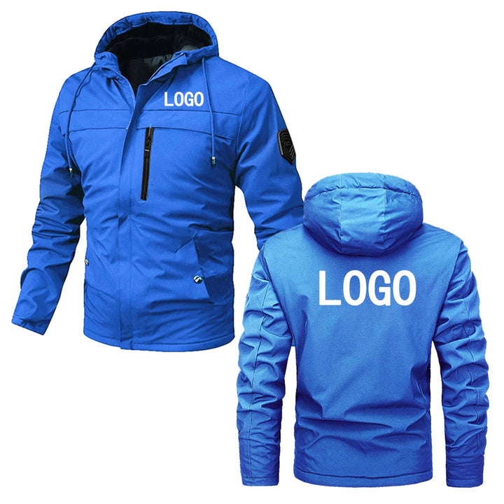 Customize your logo, spring and autumn outdoor trendy jackets, unisex zippered hooded jackets, outdoor sports hiking jackets