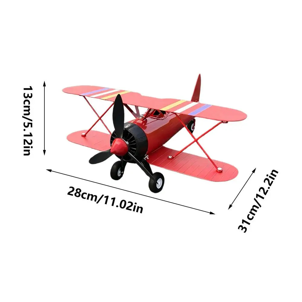 Airplane Weathervane Metal Windmill Wind Measuring Tool Airplane Wind Spinner for Lawn Courtyard Outdoor Patio Deck Backyard