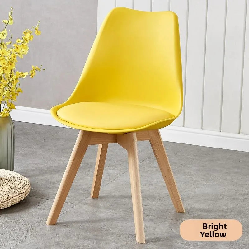 Comfortable Backless Dining Chair Office Chair Cafe Balcony Leisure Simple Home Use Tulip Chair Car Pulling Restaurant Chair
