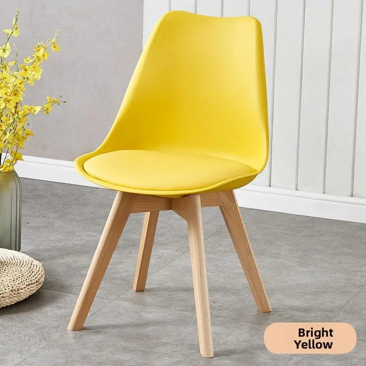 Comfortable Backless Dining Chair Office Chair Cafe Balcony Leisure Simple Home Use Tulip Chair Car Pulling Restaurant Chair