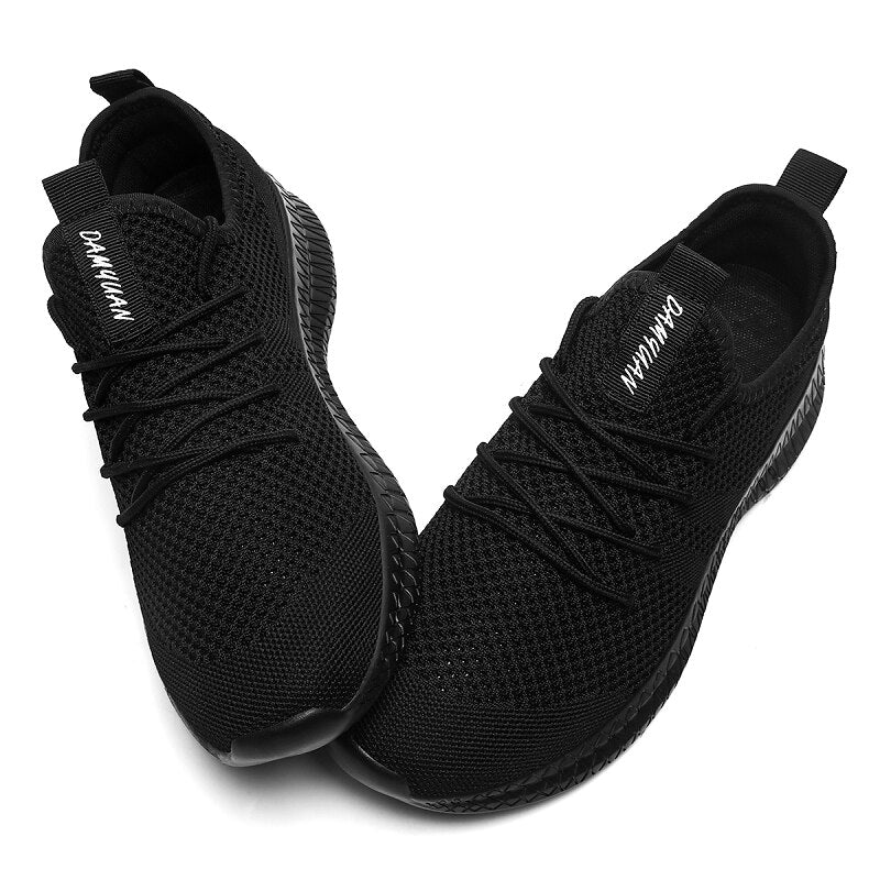 Men Running Shoes Lace up Men Sport Shoes Lightweight Comfortable Breathable Walking Sneakers