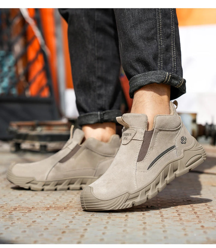 Insulated 6KV Plastic Toe Men's Safety Shoes Anti-impact Puncture-Resistant Work Boots Durable Labor Protection Footwear
