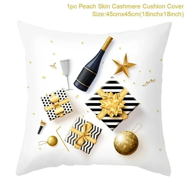 Christmas Themed Pillowcases Car Accessories Office Santa Claus Guest Sofa Home Pillowcases