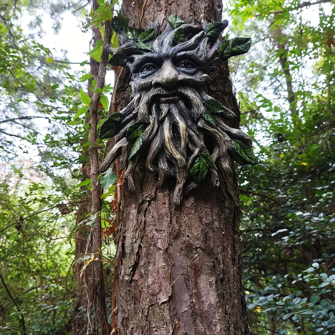 1 Piece Resin Tree Spirit, Tree Demon Tree Monster, Halloween, Christmas Courtyard Garden Pendant, Country Style ResinHandicraft