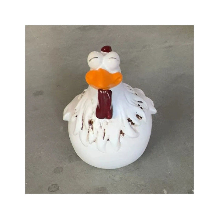 Funny Cute Chicken Fence Decoration Statue Resin Garden Chicken Hen Sculpture Craft Courtyard Home Decor Ornament Gift