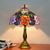 Turkish Table Lamp Tiffany Stained Glass with Dragonflys Vintage Desk Lamp Mediterranean Deco Lighting