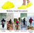 Waterproof Silicone Shoe Covers S/M/L Reusable Non-Slip Rain Boots Unisex Sneakers Protector for Outdoor Rainy Day Shoes Cover