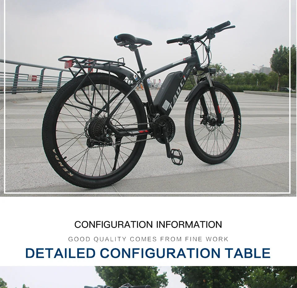 AKEZ Electric Bicycle 36V13AH Lithium Battery 350W Brushless motor Adult E-Bike 26Inch Thin tire Urban Commuting Electric Bike