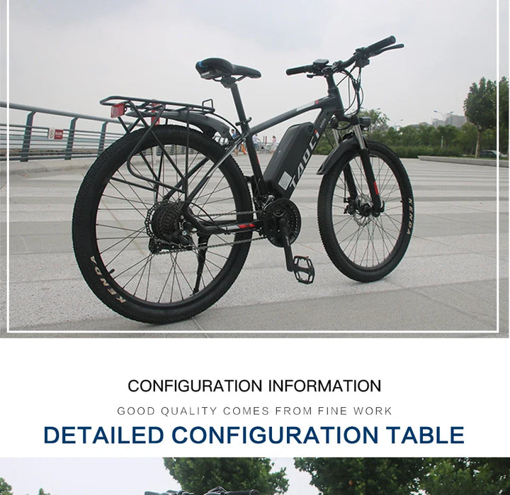 AKEZ Electric Bicycle 36V13AH Lithium Battery 350W Brushless motor Adult E-Bike 26Inch Thin tire Urban Commuting Electric Bike