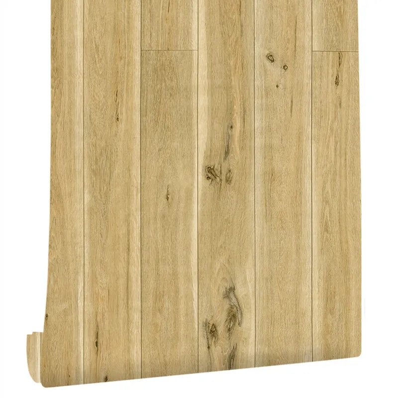 Wood Vinyl Wallpaper Roll Wood Grain Self Adhesive Wallpaper Kitchen Wardrobe Cabinet Furniture Contact Paper Renovation Door