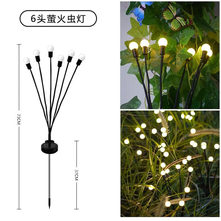 Led Solar Lights Outdoor Waterproof Moon Fire Fairy Lawn Garden Flamingo Lamp for Pathway Landscape Courtyard Garland Decoration
