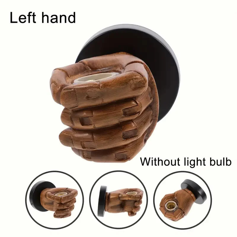 Vintage Wall Lamp Resin Fist lights For Bar Restaurant Coffee Shop Decoration Wall light Left Right Hand Indoor Lighting E27