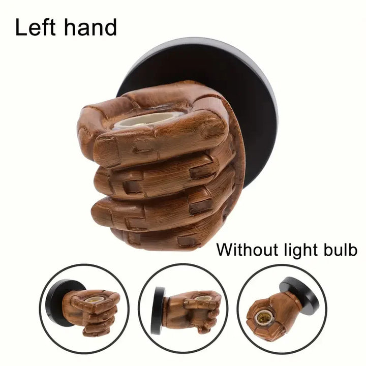 Vintage Wall Lamp Resin Fist lights For Bar Restaurant Coffee Shop Decoration Wall light Left Right Hand Indoor Lighting E27