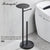 Floor Standing Toilet Paper Holder Stainless Steel Black Roll Paper Dispenser With Shelf Storage Bathroom Organization WB8236