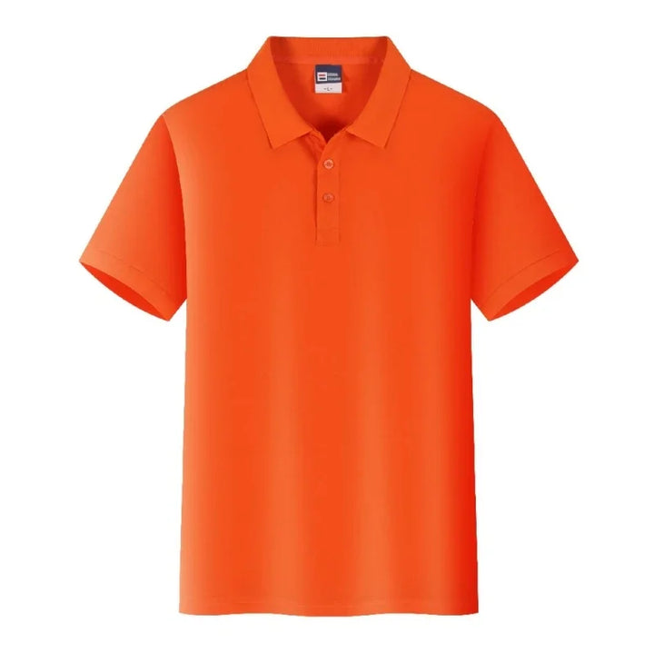 custom logo Summer New Men Polo Shirt  Short-sleeved Casual Solid Tops Custom Printing Your Own Design Photo or Logo Women Polos