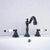 Basin Faucets Oil Rubbed Bronze Deck Mounted Widespread Bathroom Sink Faucets 3 Hole Double Handle Hot And Cold Water Tap tsf543