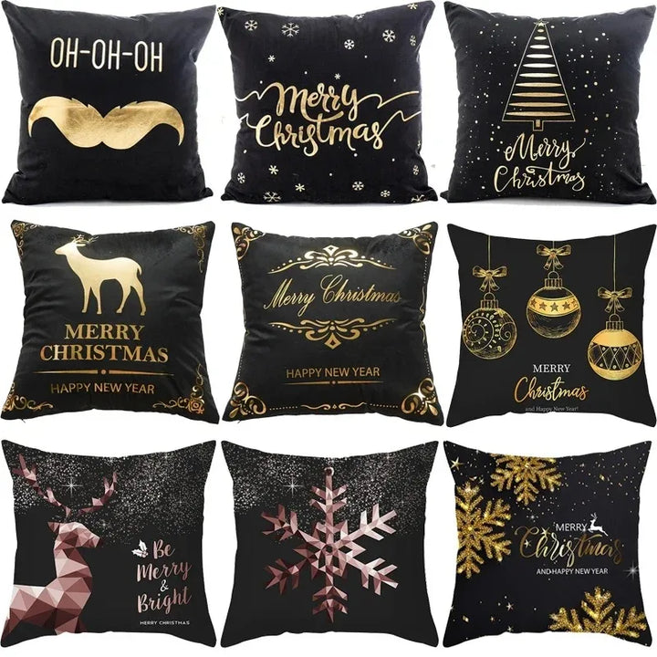 Christmas Themed Pillowcases Car Accessories Office Santa Claus Guest Sofa Home Pillowcases