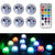 13 colors Led RGBW RGBWW Submersible Light with remote Control IP68 Underwater Lamp for bathroom Swimming pool fountain decor