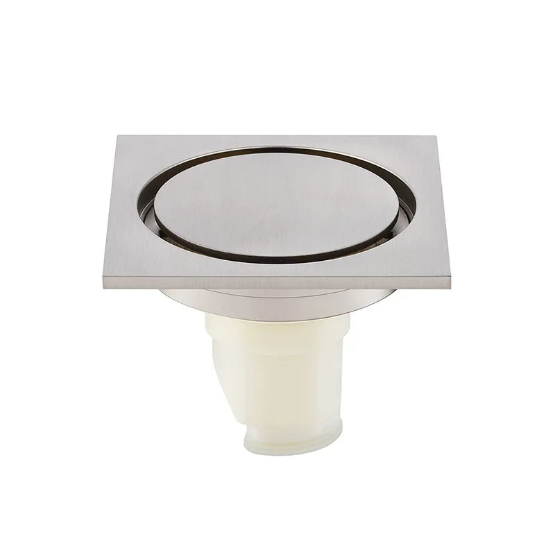 Brass Round Floor Drain Anti-Odor Valve Cover Shower Trap Drains for Kitchen Bathroom Laundry Room Bathroom Accessories