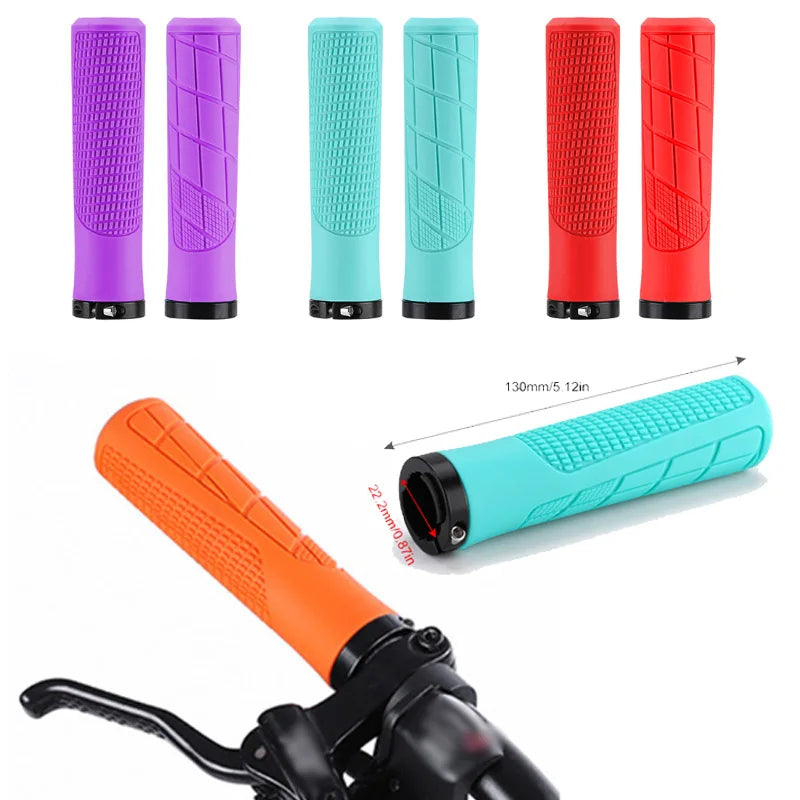 Mtb Grips Integrated Bicycle Grips Comfortable Silicone Mountain Bike Grips Dustproof Waterproof Mtb Cuffs Bike Handles