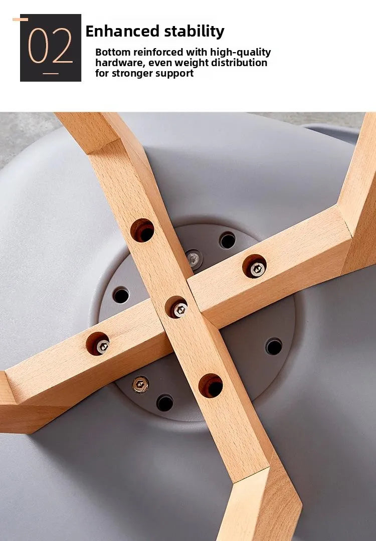 Comfortable Backless Dining Chair Office Chair Cafe Balcony Leisure Simple Home Use Tulip Chair Car Pulling Restaurant Chair
