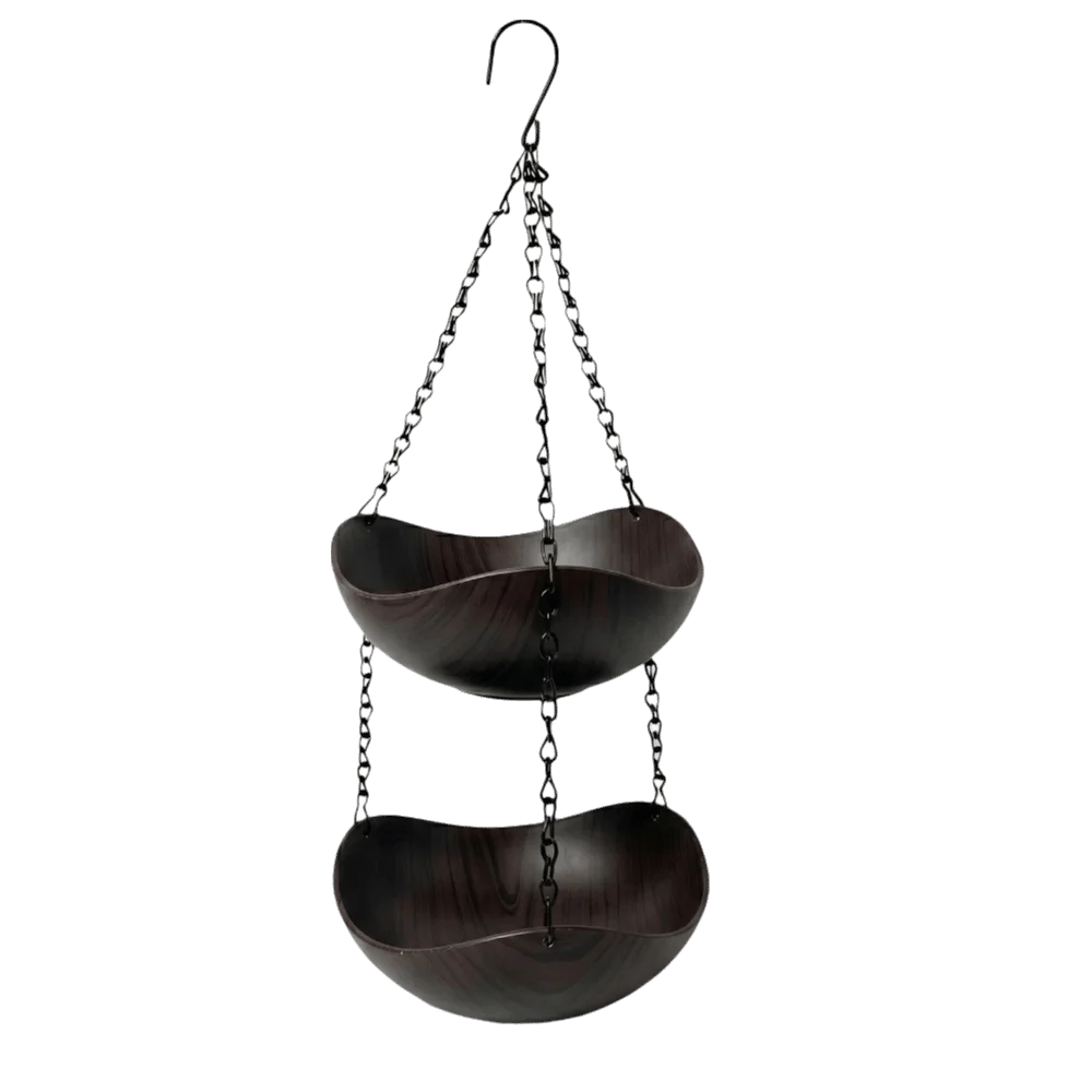 Double Layer Hanging Bird Feeder Feeding Tools Yard Decoration Bird Bath Bowl Bowl-shaped Plastic Hummingbird Water Drinker