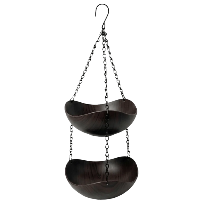 Double Layer Hanging Bird Feeder Feeding Tools Yard Decoration Bird Bath Bowl Bowl-shaped Plastic Hummingbird Water Drinker