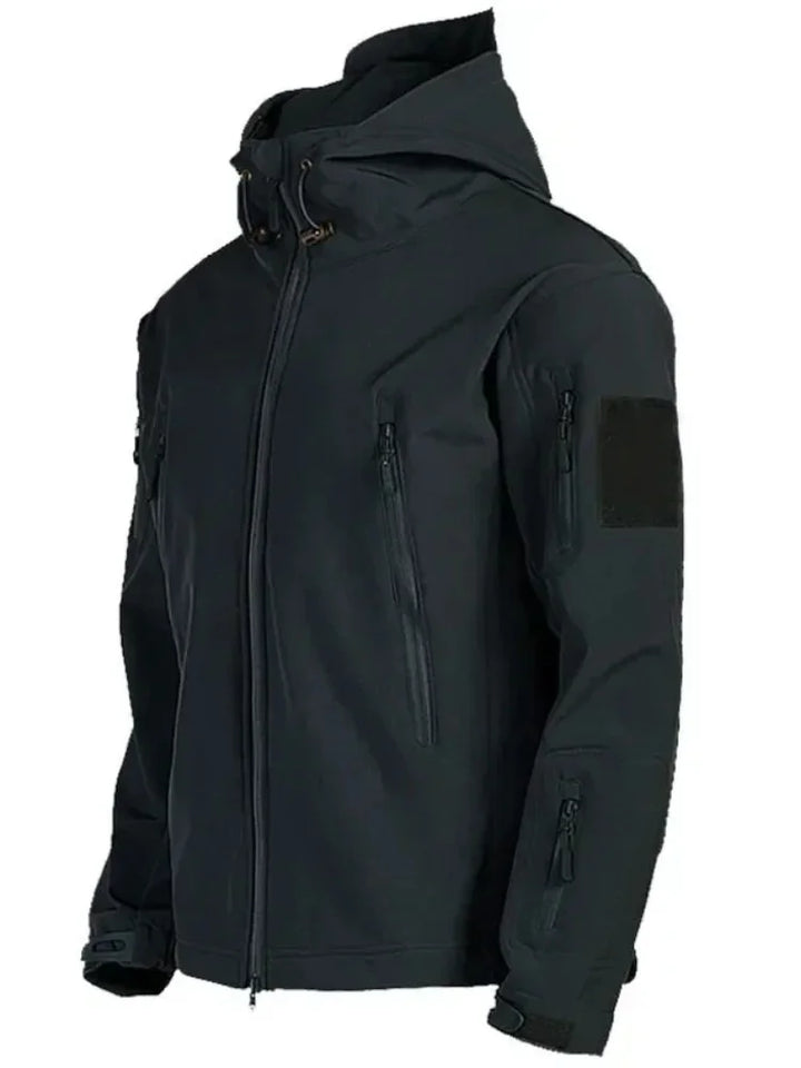 Shark Skin Soft Shell Jackets Men  Windproof Waterproof Jacket Hooded Bomber Coats