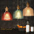 Glass Pendant Lights  E27 holder Creative Haning light for Dining Room Bedroom Bedside Bar Cafesuspension Luminaire Decoration